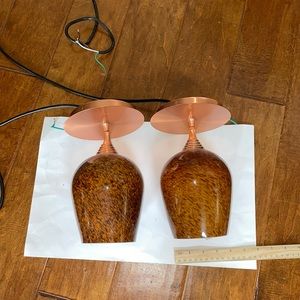 Copper Golden Tortoise Brown Hanging Pendant Ceiling Light Fixture (1)